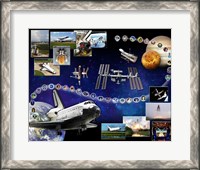 Framed Space Shuttle Atlantis Tribute