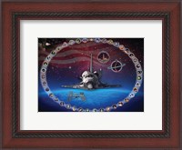 Framed Space Shuttle Discovery Tribute Poster