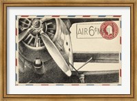Framed Small Vintage Air Mail II