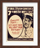 Framed Careless Fires.. Let's Keep Them All Out For Victory