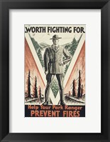 Framed Worth Fighting for, Help Your Park Ranger Prevent Fires