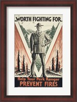 Framed Worth Fighting for, Help Your Park Ranger Prevent Fires
