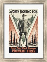 Framed Worth Fighting for, Help Your Park Ranger Prevent Fires