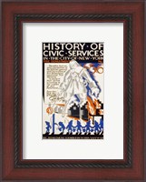 Framed History of Civic Services in the NYC Fire Department 1731