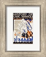 Framed History of Civic Services in the NYC Fire Department 1731