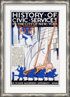 Framed History of Civic Services in the NYC Fire Department 1936