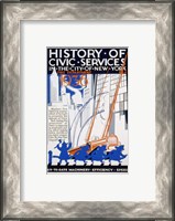 Framed History of Civic Services in the NYC Fire Department 1936