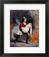 Framed American Fireman