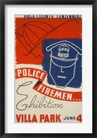 Framed Police Firemen Exhibition Villa Park June 4th