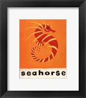 S is for Seahorse Framed Print