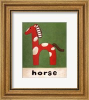 Framed H is for Horse