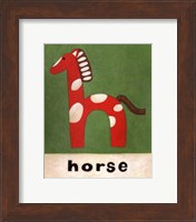 Framed H is for Horse