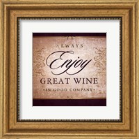 Framed Wine Inspiration III