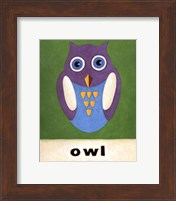 Framed O is for Owl