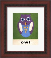Framed O is for Owl