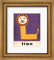 Framed L is for Lion