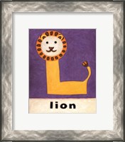 Framed L is for Lion