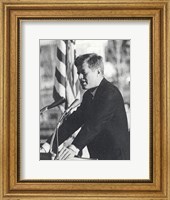 Framed JFK Visit