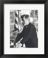 Framed JFK Visit