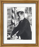 Framed JFK Visit