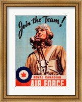 Framed Join the Team RCAF