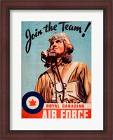 Framed Join the Team RCAF