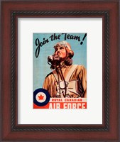 Framed Join the Team RCAF