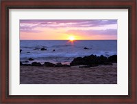 Framed Keawakapu Beach Sunset Long Exposure