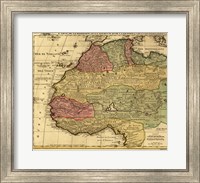 Framed Map of Africa 1742