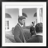 Framed President KennedyGreets Latin American Archivists