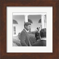 Framed President KennedyGreets Latin American Archivists