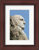 Framed Sideview of George Washington Statue at Mt Rushmore