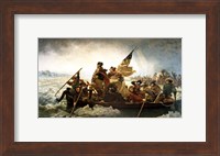 Framed Washington Crossing the Delaware by Emanuel Leutze