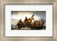 Framed Washington Crossing the Delaware by Emanuel Leutze