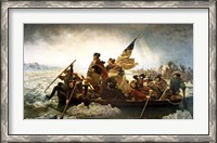 Framed Washington Crossing the Delaware by Emanuel Leutze