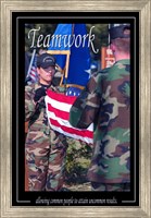 Framed Teamwork Affirmation Poster