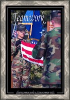 Framed Teamwork Affirmation Poster