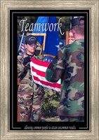 Framed Teamwork Affirmation Poster