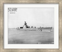 Framed USS Whale Early US  Submarine