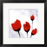 Red Drops V Framed Print