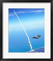Framed 4th FW Strike Eagles Assist Shuttle Launch