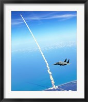 Framed 4th FW Strike Eagles Assist Shuttle Launch