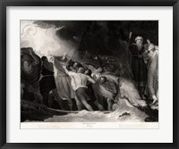 Framed George Romney - William Shakespeare - The Tempest Act I, Scene 1