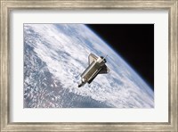 Framed STS115 Atlantis Undock ISS