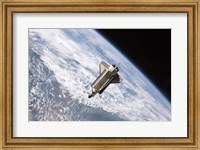 Framed STS115 Atlantis Undock ISS