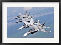 Framed Two F-A-18 Hornets
