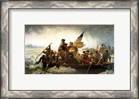Framed Washington Crossing the Delaware by Emanuel Leutze, MMA-NYC, 1851