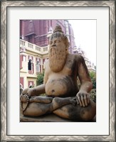 Framed Yogi Sculpture