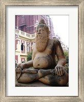 Framed Yogi Sculpture