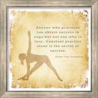 Framed Constant Practice is the Secret of Success